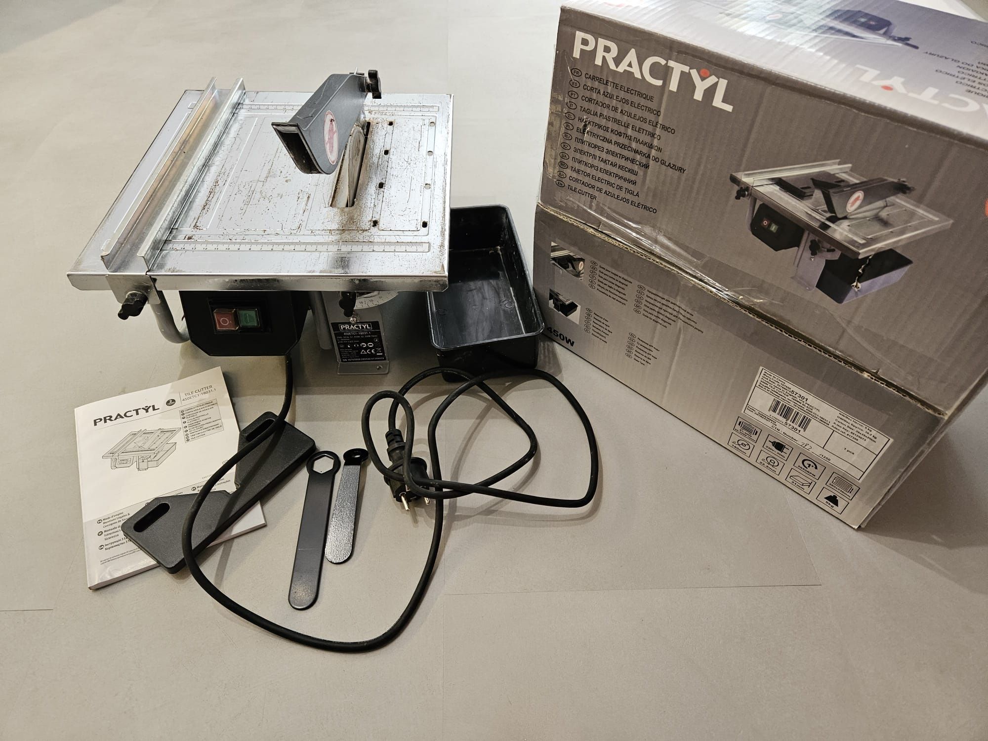 Elektryczna przecinarka do płytek ceramicznych 450W 18 mm Practyl