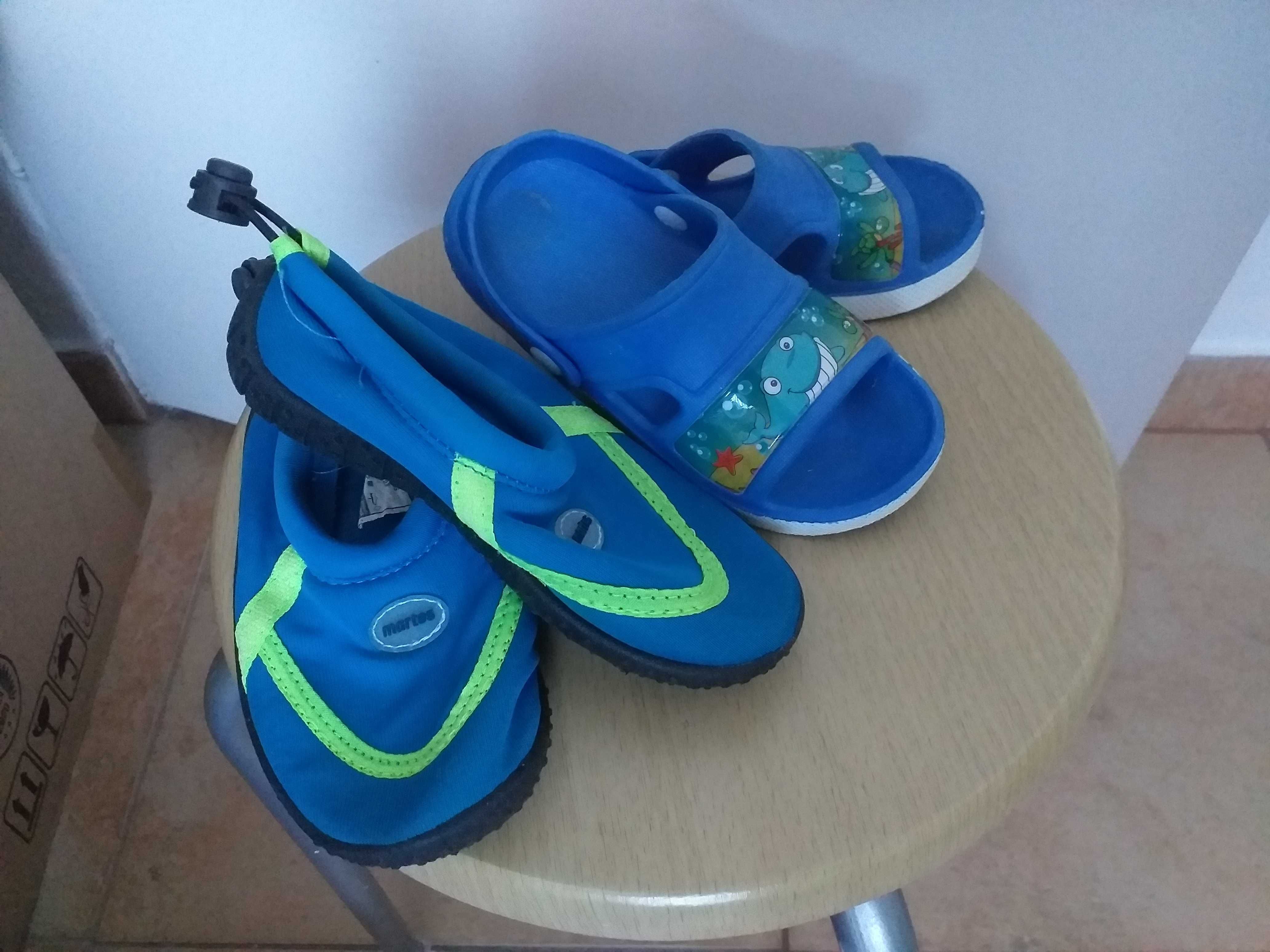 Buty do wody do pływania Martes + klapki/sandałki r.24/25 (2 pary)