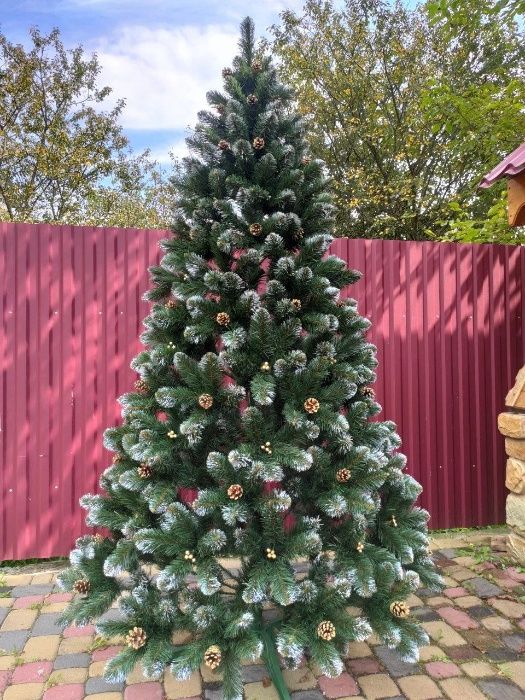 ТОП Ялинка штучна кармен з шишками перлами 1.5-2.5м Елка искусственная