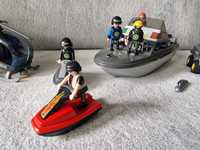 Playmobil zestaw łódź policyjna z amfibią i helikopterem