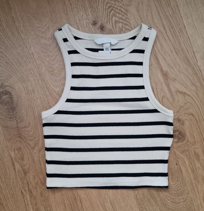 Top H&M XS damski paski