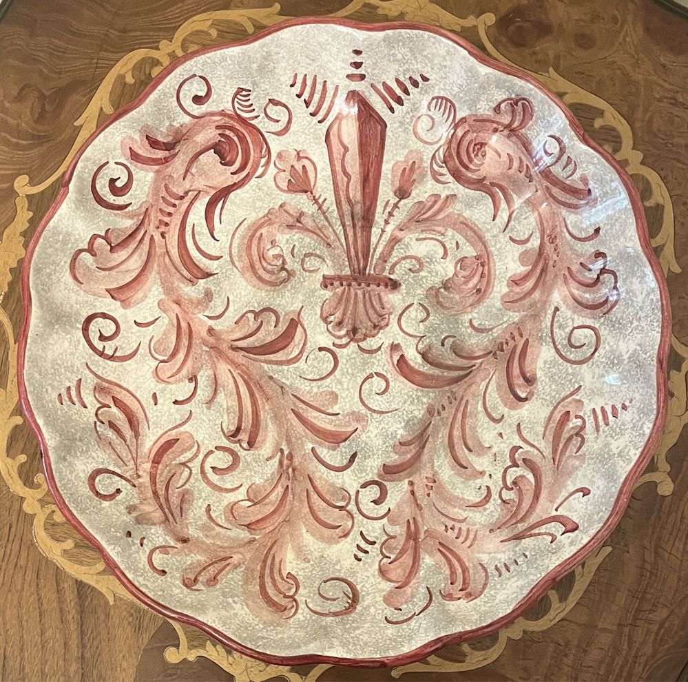 Włoski ceramiczny duży talerz 30 cm