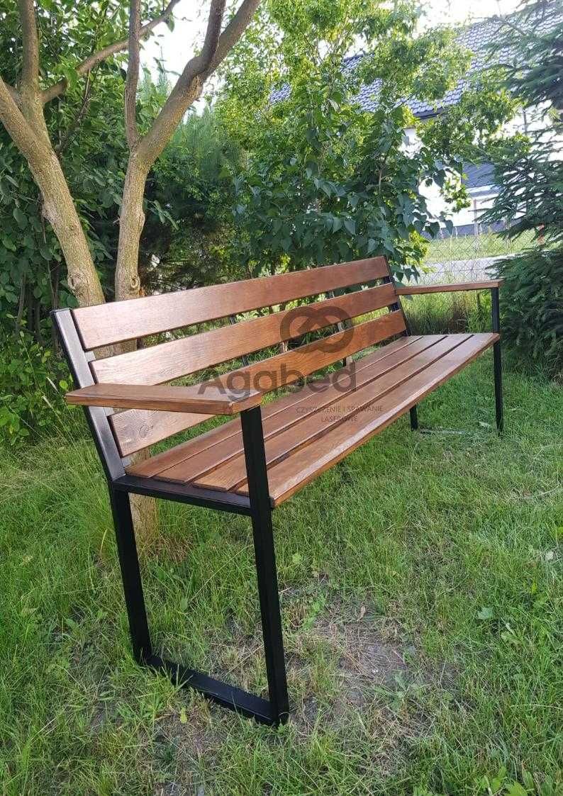 Ławka ogrodowa w stylu loftowym