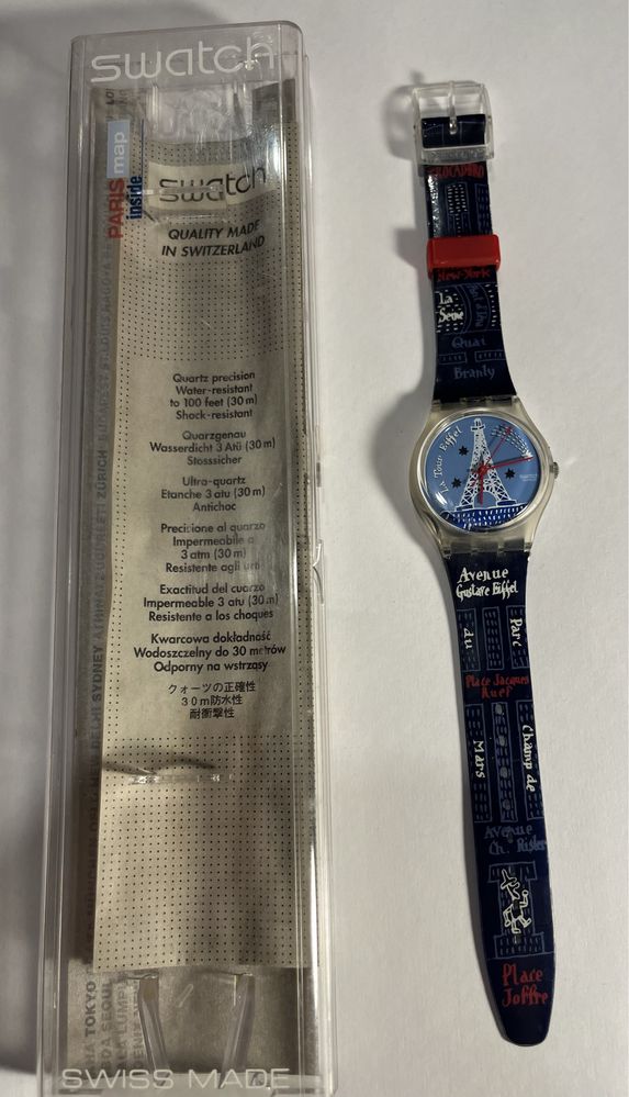 Swatch Paris map