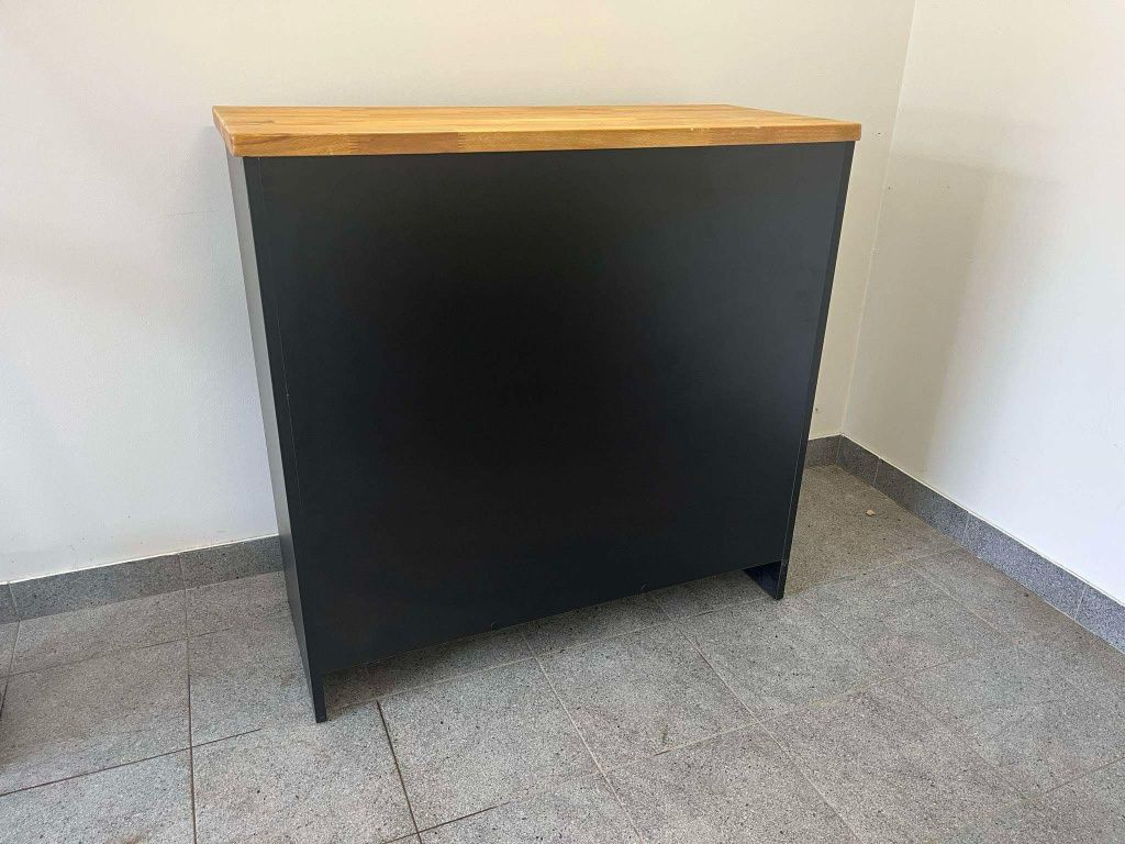 Nowoczesne lady / komody z półkami i szufladami – 2 sztuki