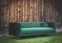 Sofa Kanapa Na Wymiar Chelsea Butelkowa Zieleń Retro PRL Loft