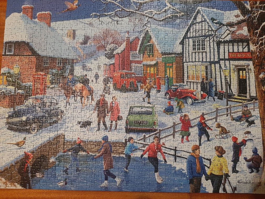 Unikatowe puzzle Ravensburger 1000 - Winter Village