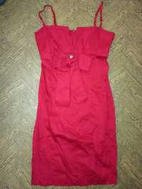 Красное коктейльное платье фирмы Effetti moda