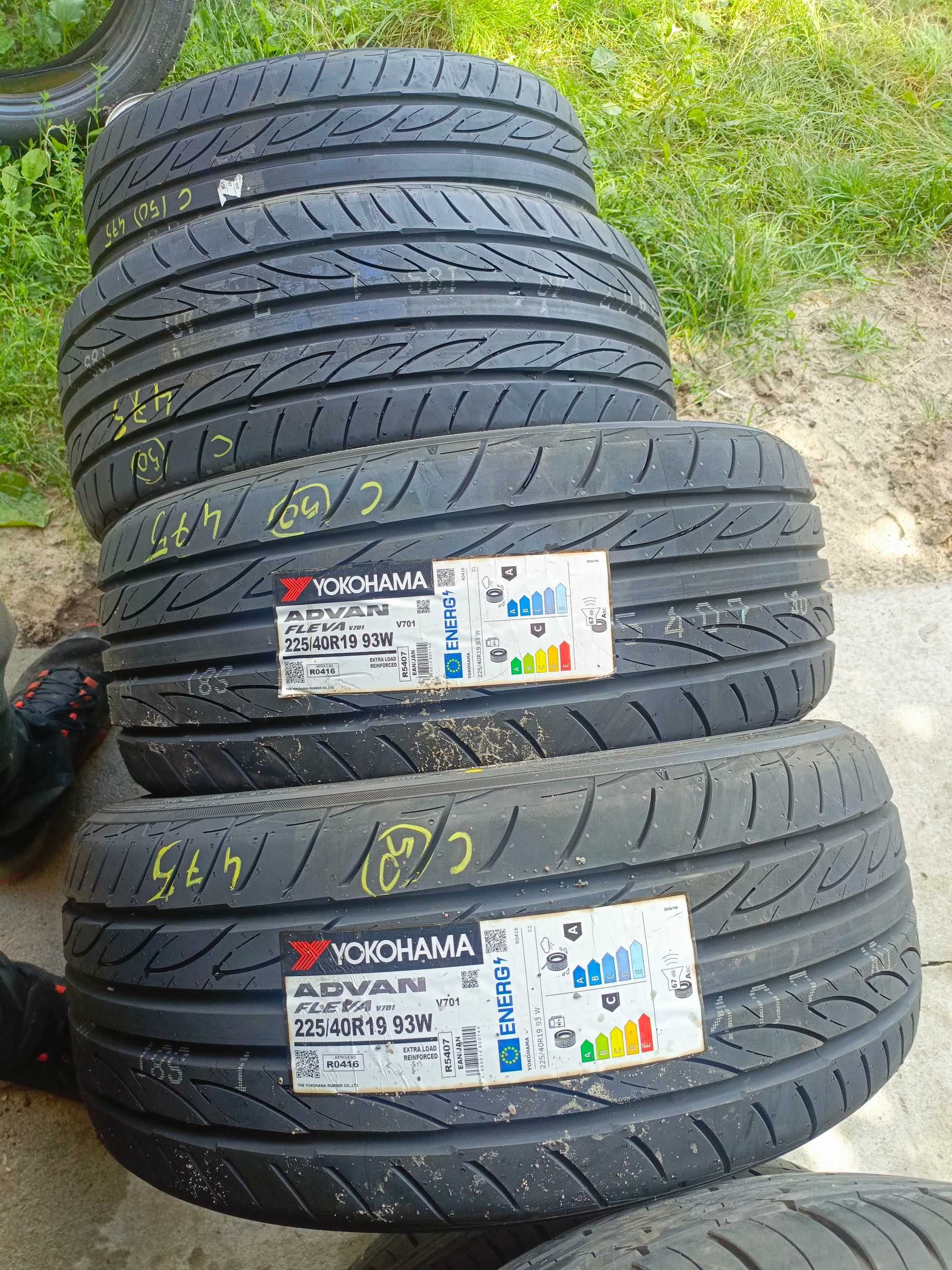 (C) Nowe opony letnie 225/40/19 Yokohama 2025r 4 sztuki