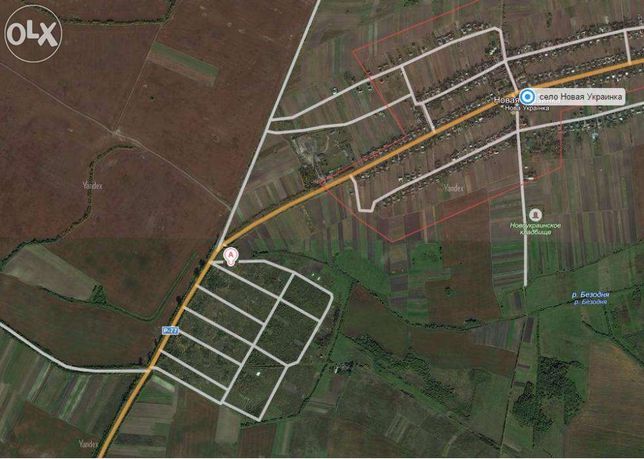 Продам земельну ділянку 0,1 га в селі Нова Українка під забудову