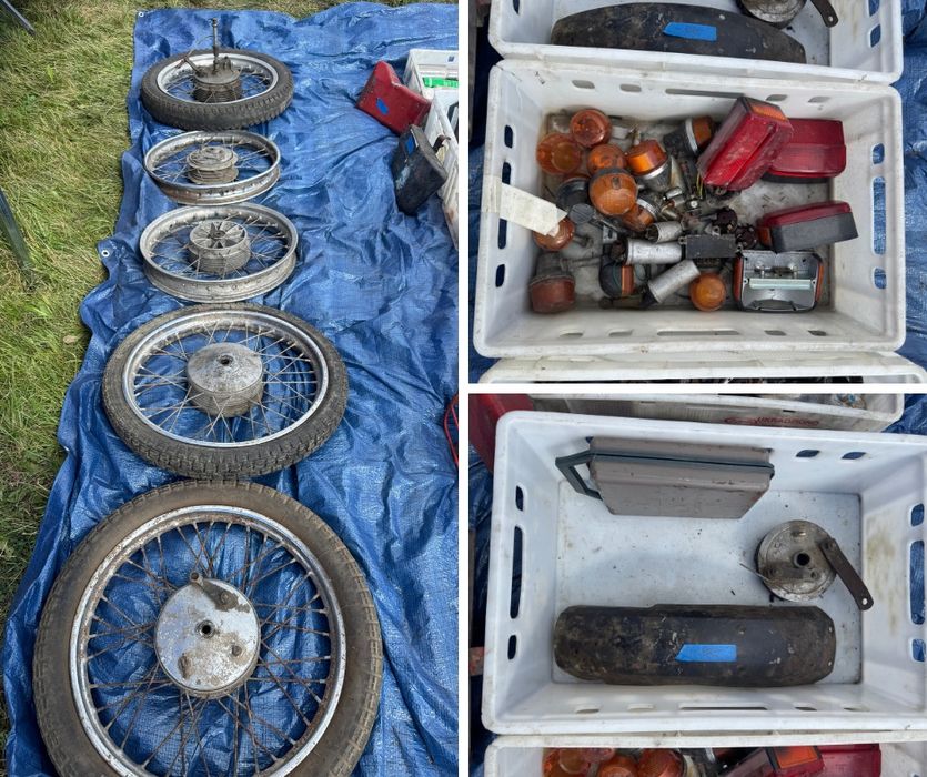 Duży Zestaw czesci Jawa, Simson, Komar, Fiat 126p 125p