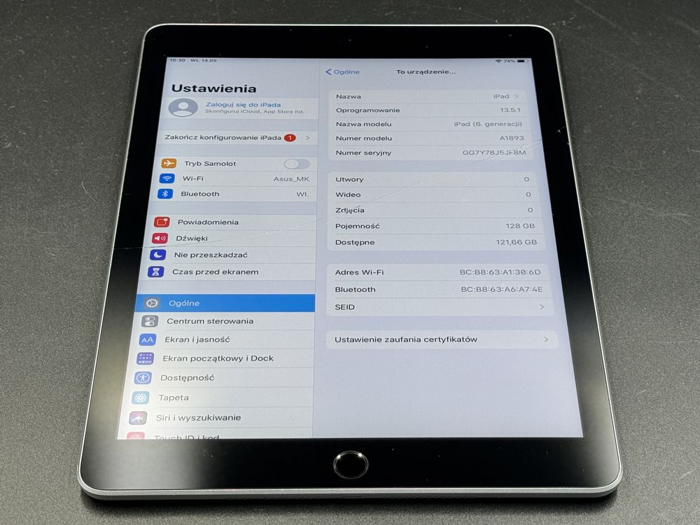 iPad 6. gen. 128GB (A1893) - WiFi - faktura VAT 23%