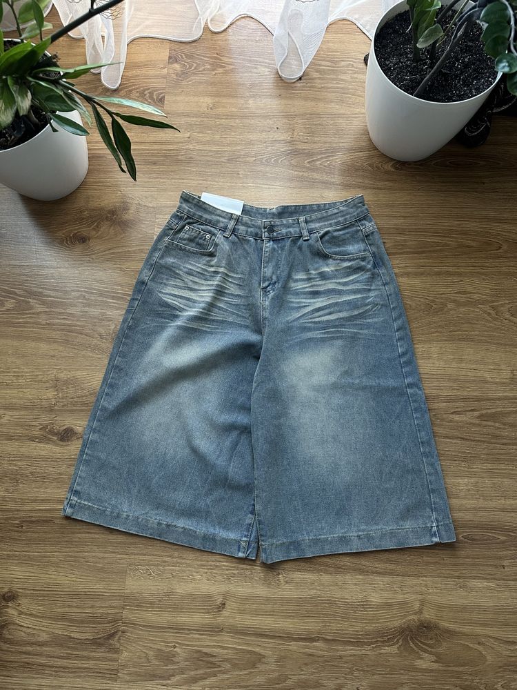 Baggy opium shorts Широкі джинсові шорти washed jaded bershka sk8 реп