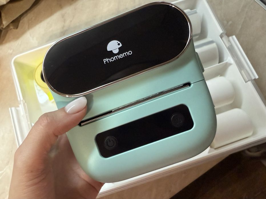 Мини принтер Фомемо М220 label maker для малого бизнеса, свечей