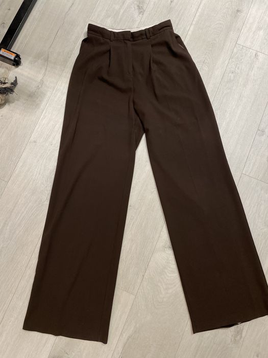 Брюки шоколадні на високий ріст