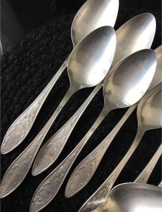 Срібні ложки з нейзильберу 12 шт. МНЦ