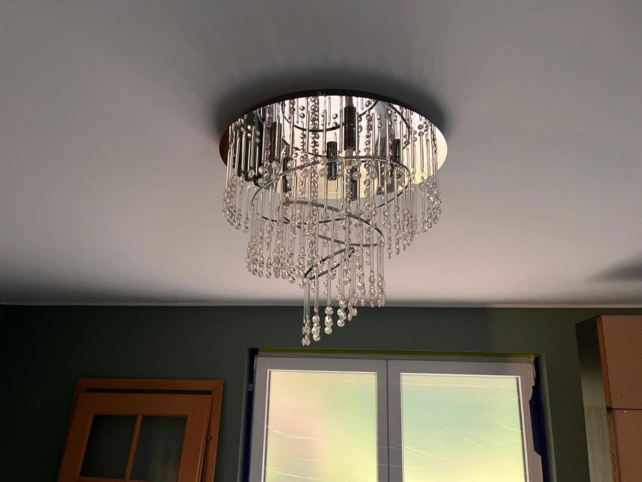 Lampa sufitowa kryształki