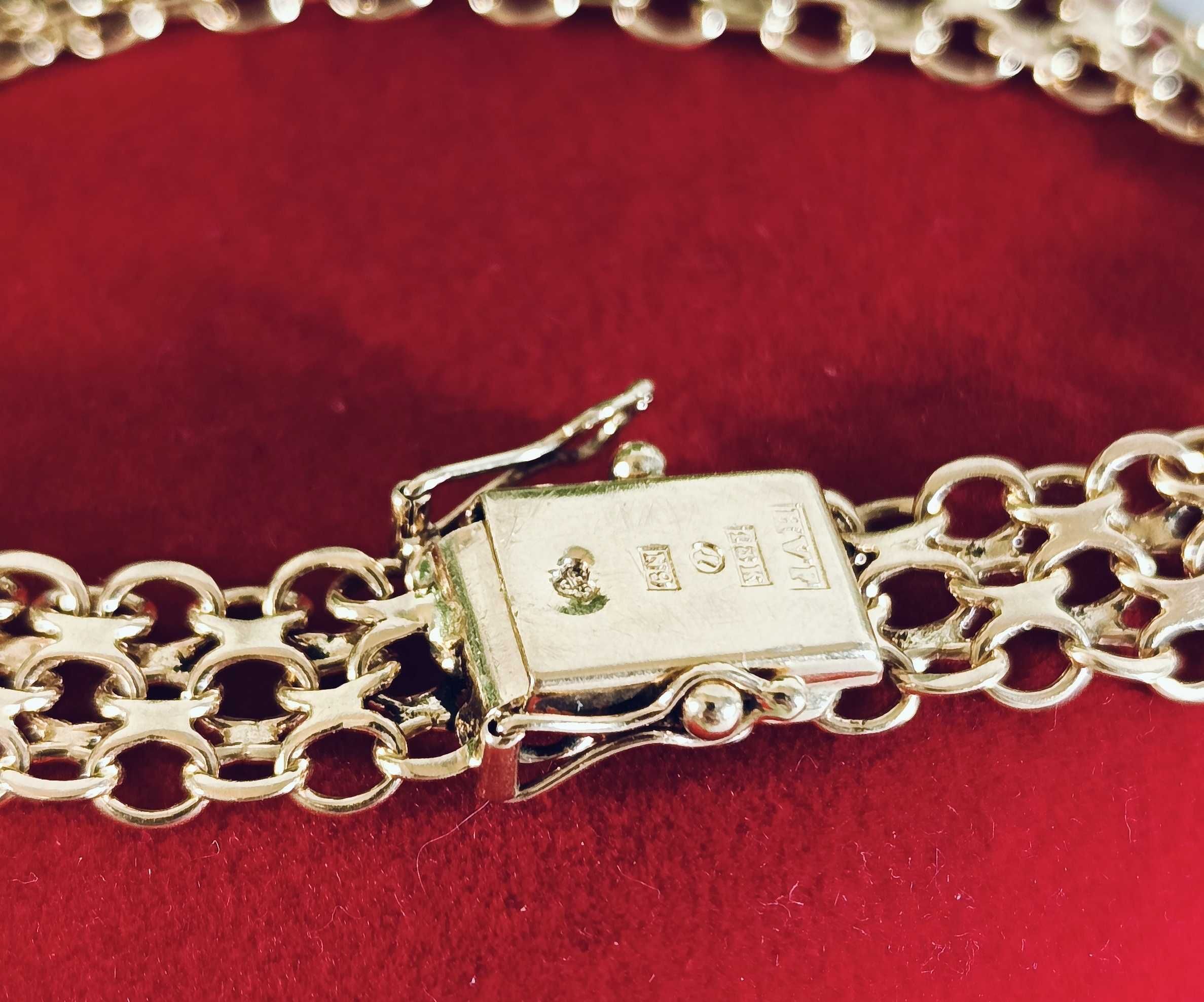 Przepiękna złota bransoletka 13,62 G 750PR
