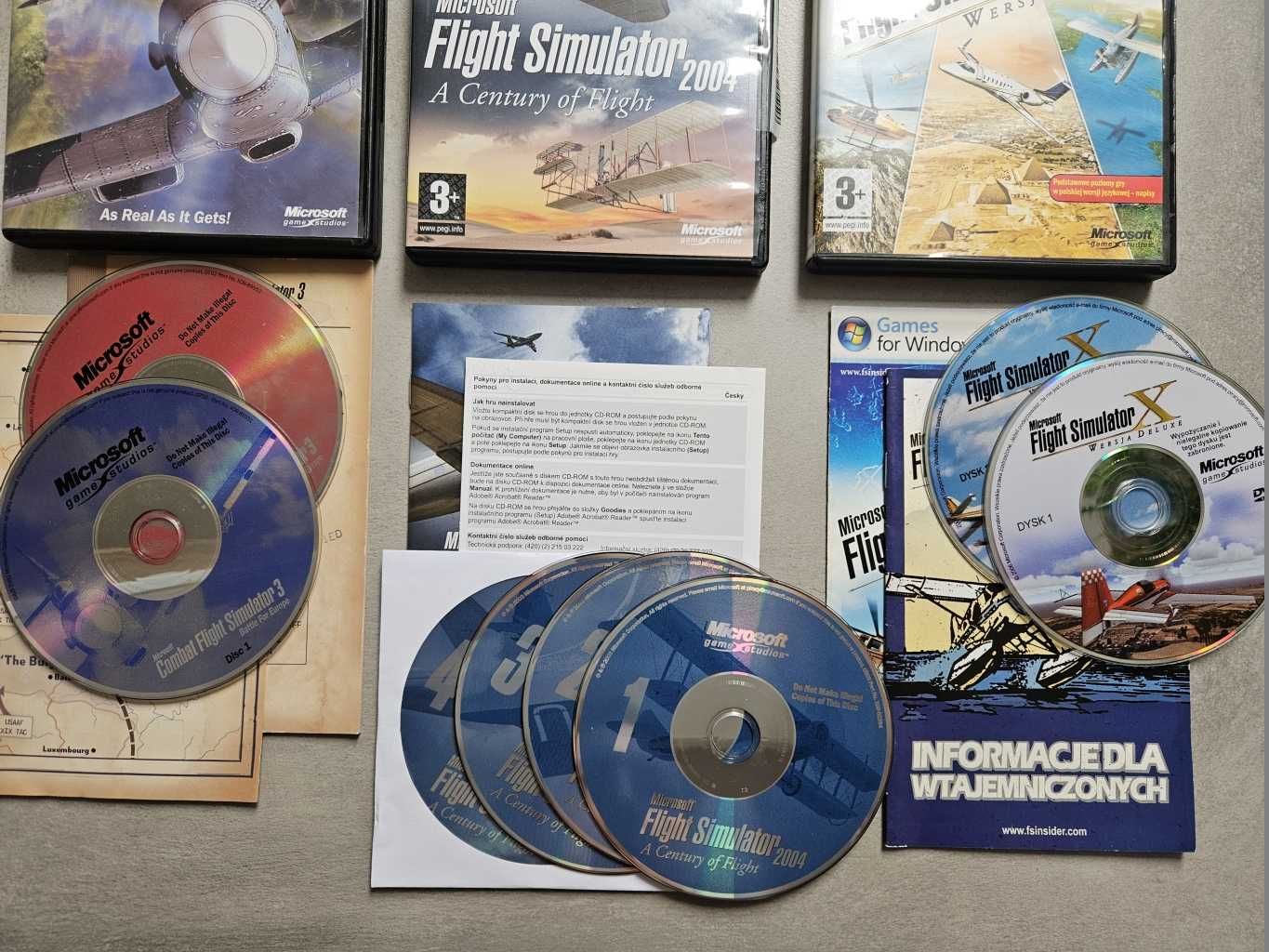 Microsoft Flight Simulator 2004 + Combat FS 3 + MFS X GRATIS