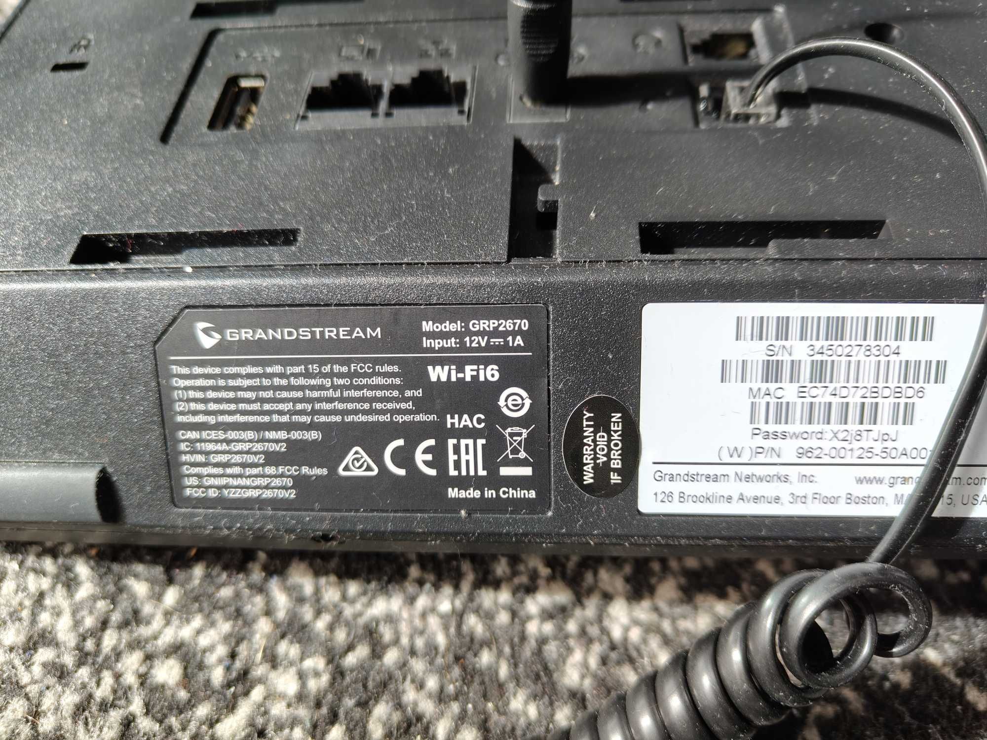 Telefon stacjonarny VoIP Grandstream GRP2670