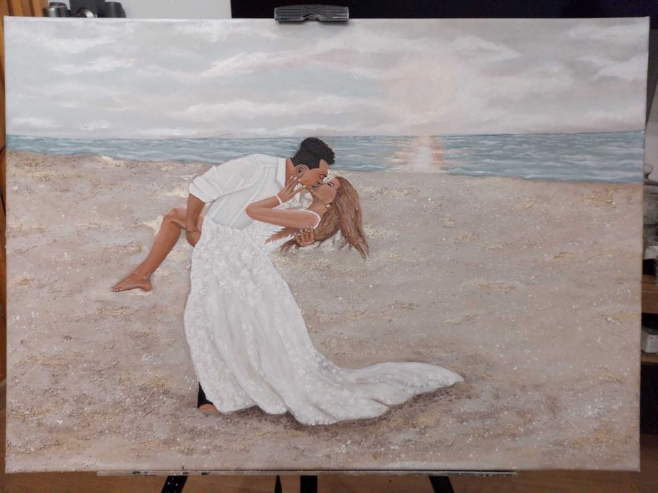 Malowanie obrazów na ślubie