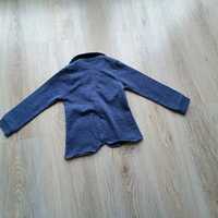 Marynarka elegancka sweter bluza granatowa niebieska srebrna 110