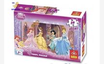 Картонні пазли «Принцеси Дісней». Trefl. 54 елементи. Disney.