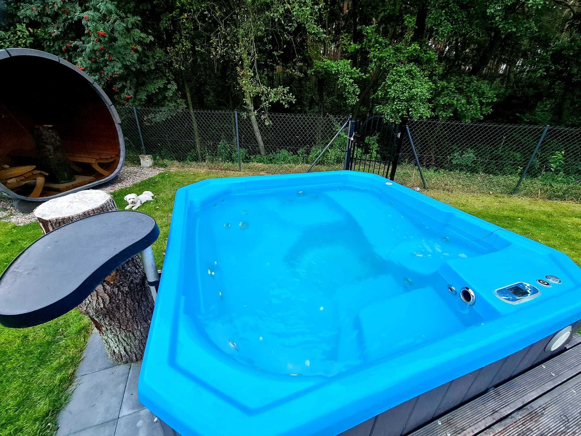 Dom z jacuzzi, sauną i kominkiem, jezioro las, prywatność