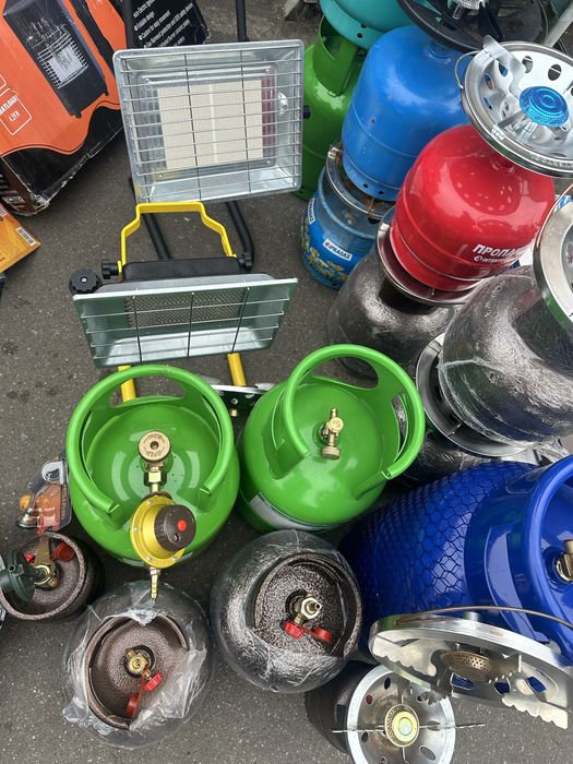 балоны, редуктора ОПТ 12л 27л обогреватели газовые