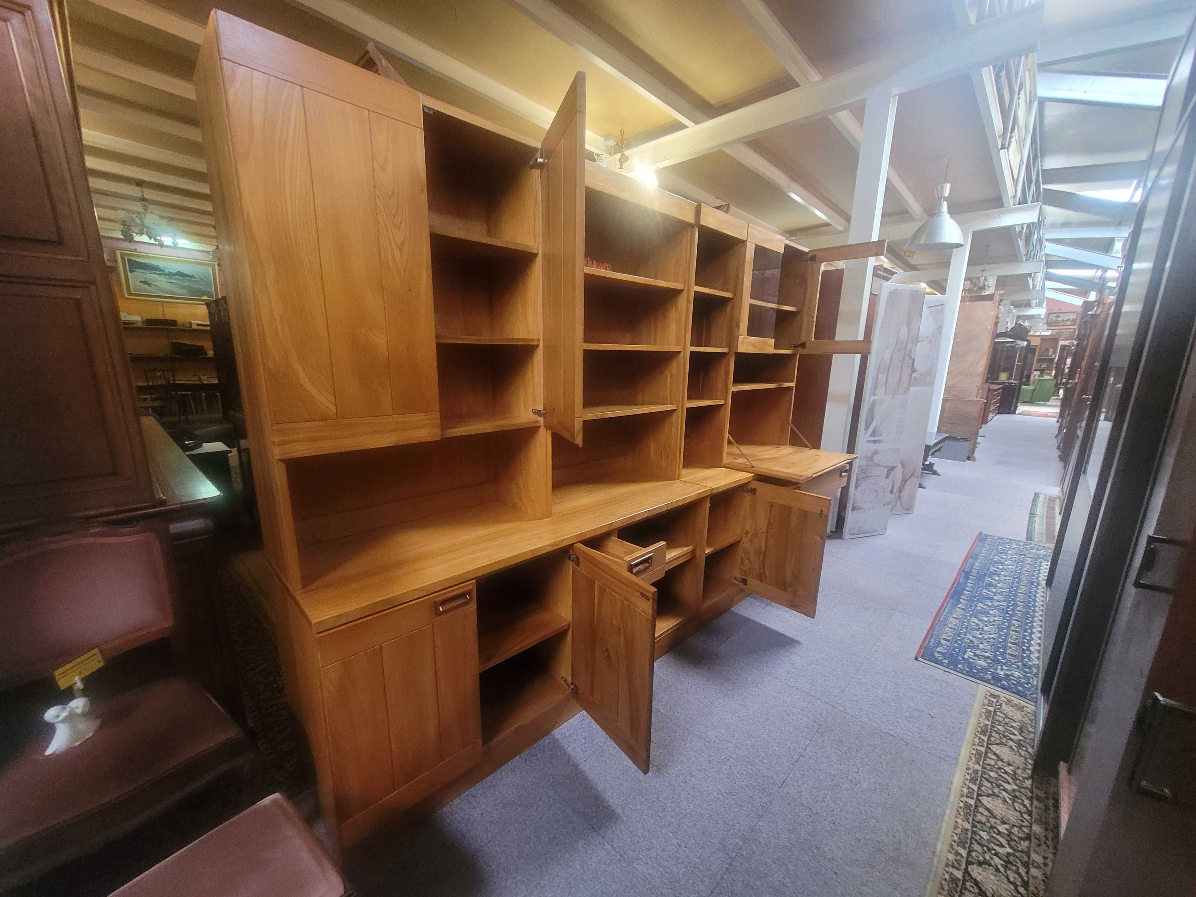 Grande armário / Estante vintage de sala ou escritório - Mu