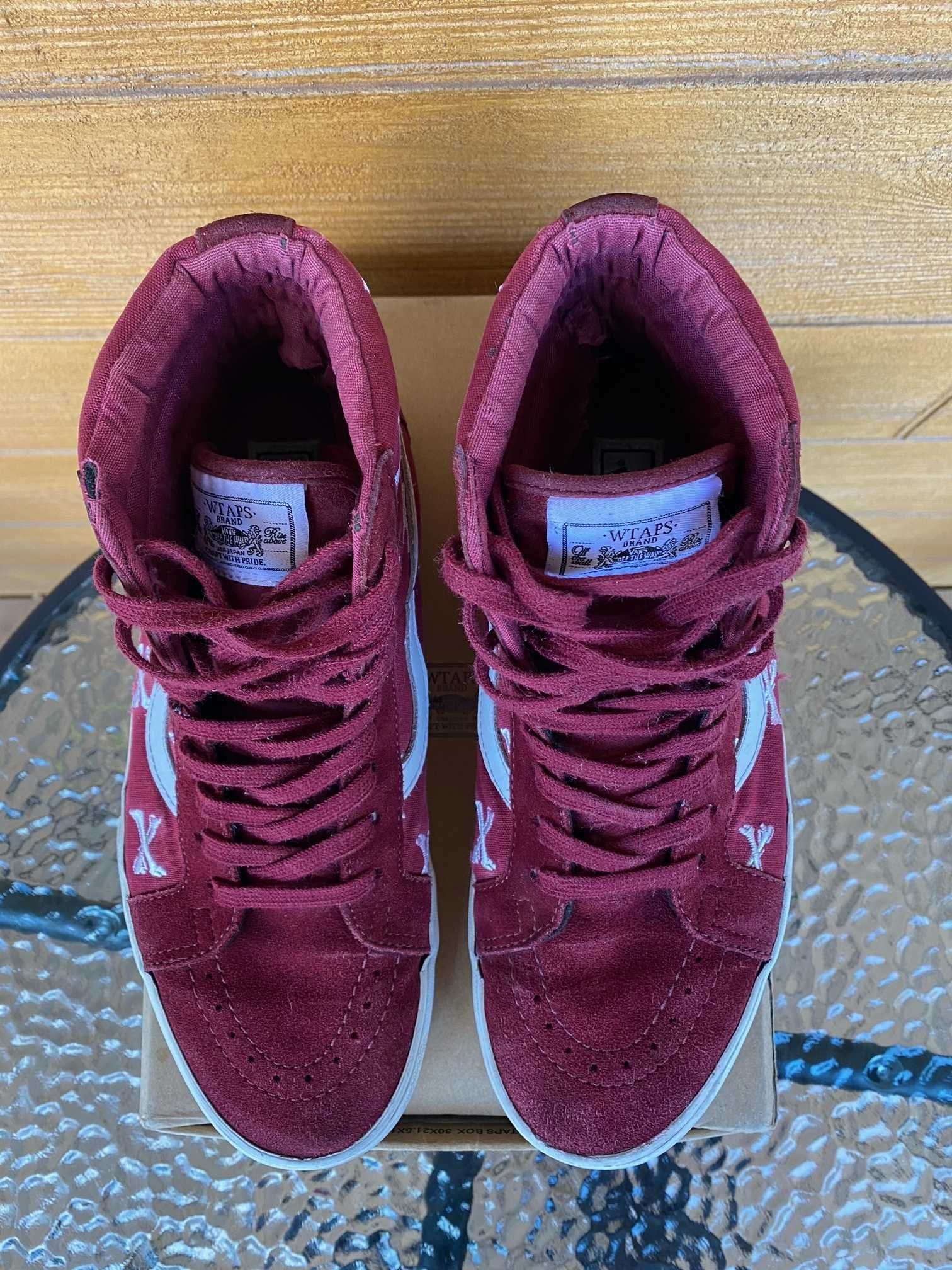 Buty vans Vans x wtaps SK8-HI Burgundy Crossbones rozm41