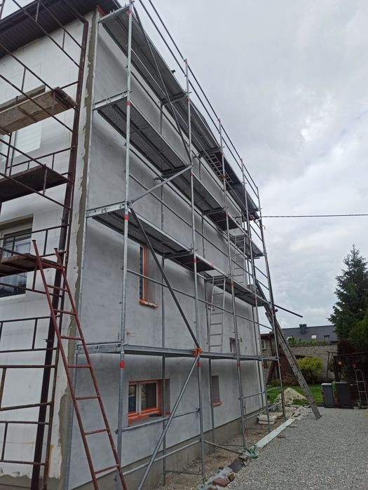 Wynajem rusztowań elewacyjnych, systemowych plettac