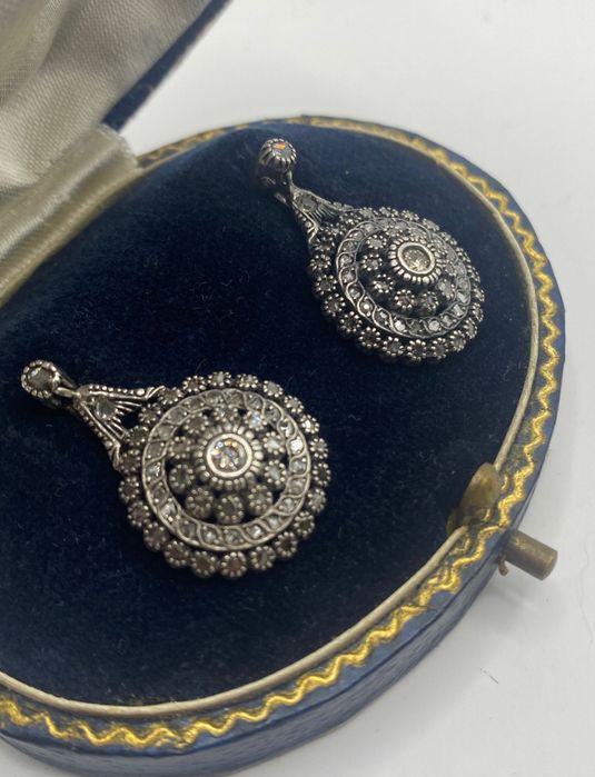 Brincos Diamante Natural 1.8ct de 1930