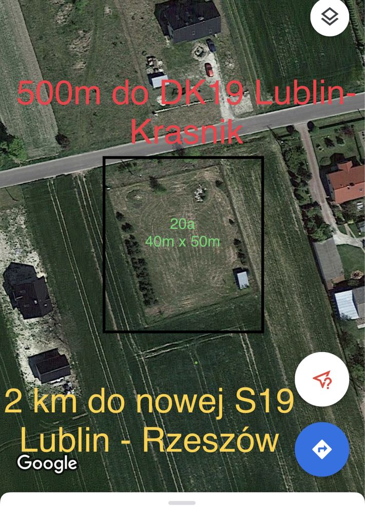 Działka budowlana 20a z projektem domu