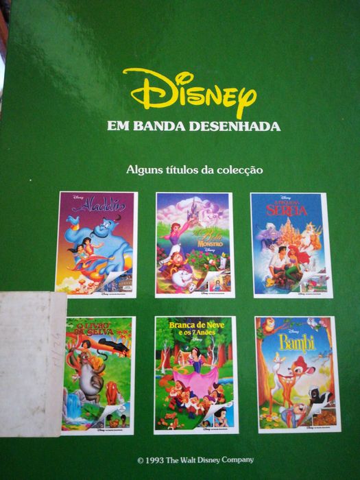 Livro de coleção da Disney banda desenhada 1994