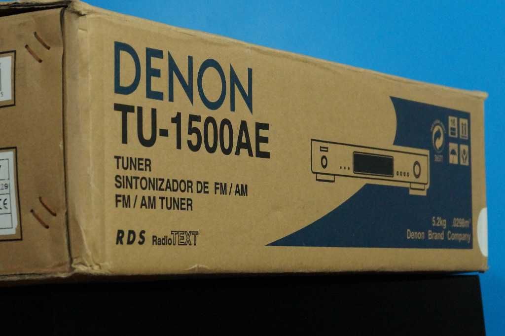 Tuner stereo fm DENON TU-1500AE z pilotem i kartonem srebrny gwarancja