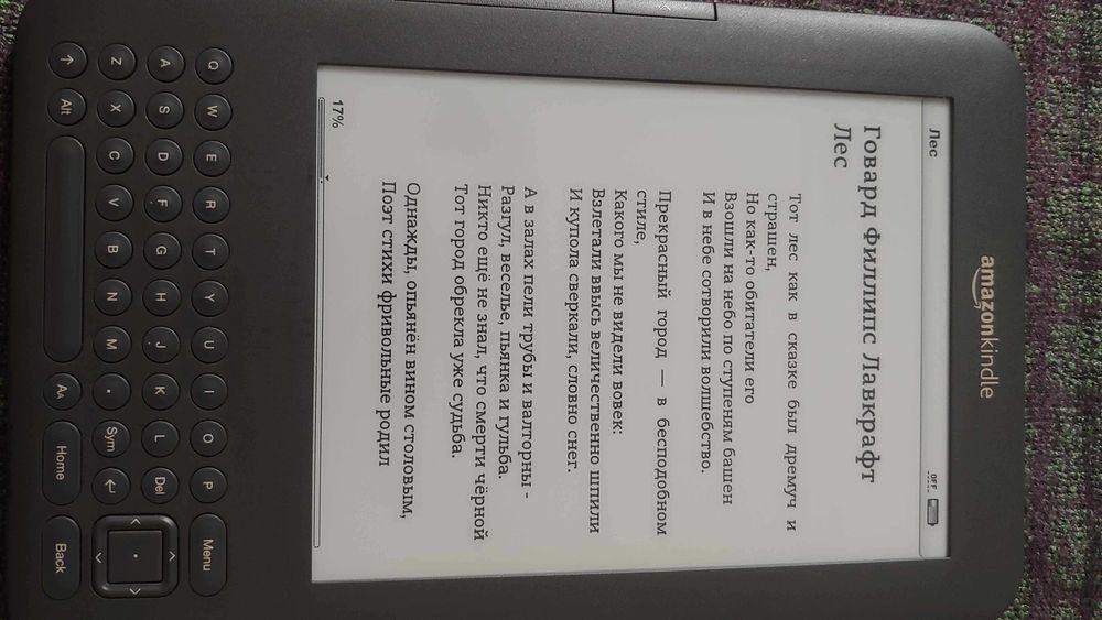 Электронная книга Amazon Kindle 3 Keyboard WI-FI как новая