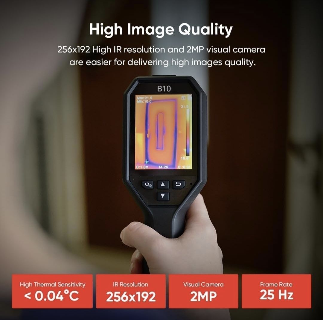 HIKMICRO B10 kamera termiczna 256x192 IR 2MP LCD 3,2"
