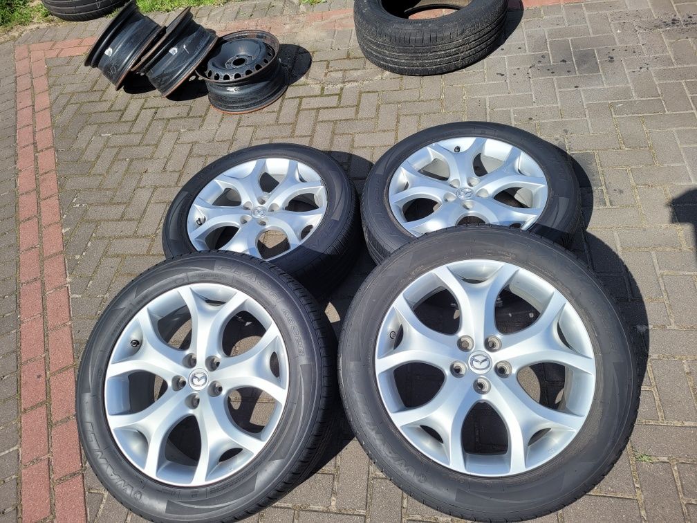 Koła Alu Oryg. MAZDA CX5 CX7 5x114.3 19 Cal 7.5J 235/55 R19 5mm DOT 19