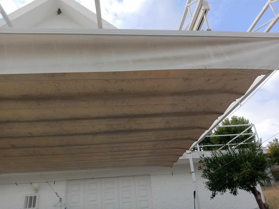 Toldo exterior extensível manualmente 7m x 4.50