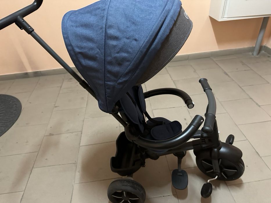 Триколісний велосипед-коляска Qplay Nova Niello, синій