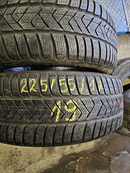 Opony Zimowe 2szt-R17 225/55-Pirelli-Montaż