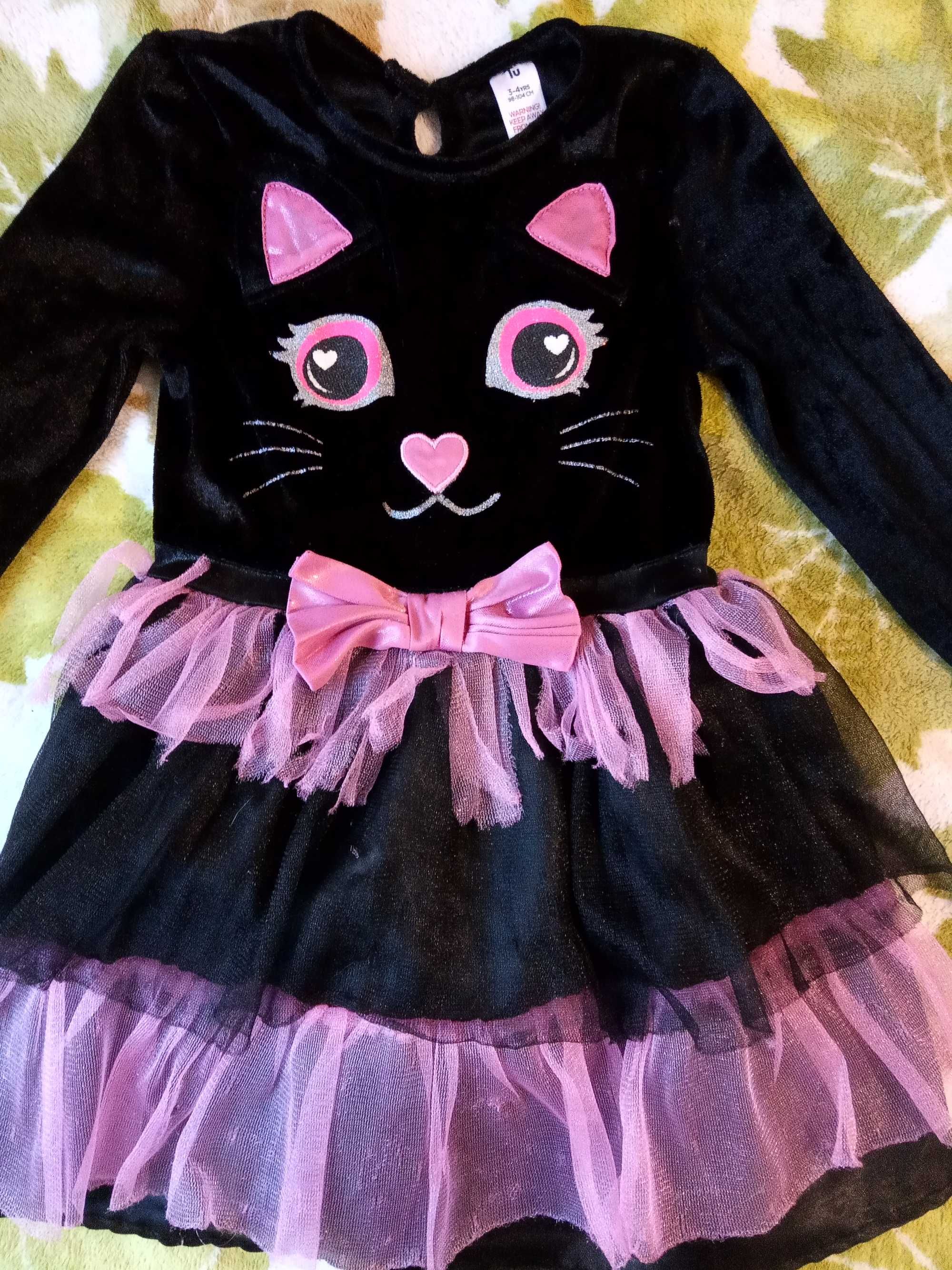 3-4г платье карнавальный костюм кошкечки кошка