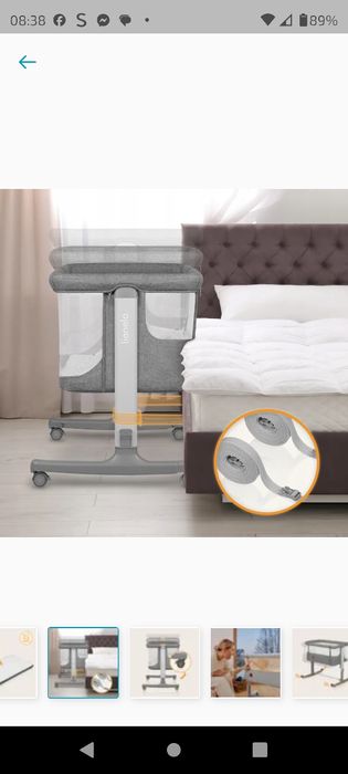 Łóżeczko dostawne , bujane , na kołach ,