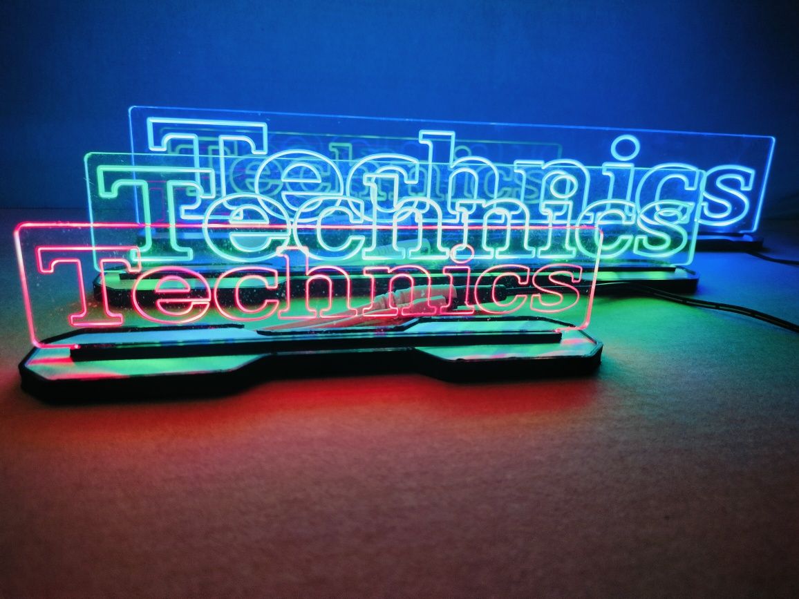 Technics, logo, lampka led