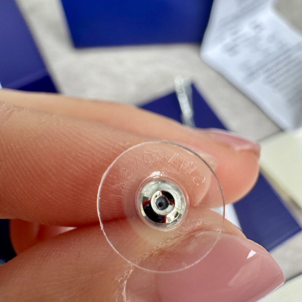 Сережки Swarovski Matrix серця оригінальні серьги Сваровски нові