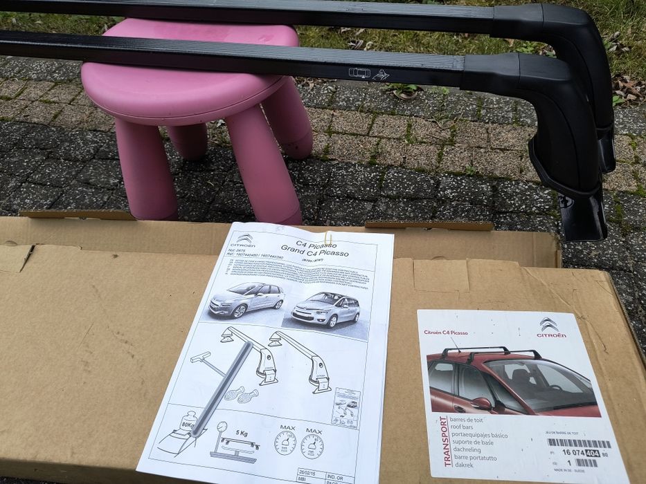 Bagażnik dachowy bazowy belki Citroen C4 Picasso 2