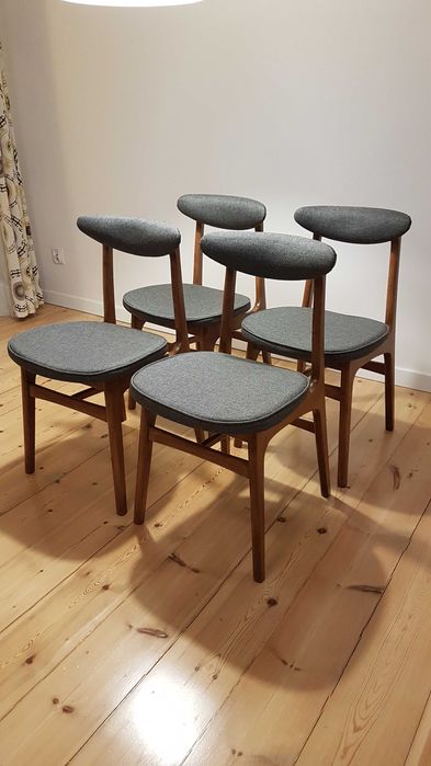 Krzesła PRL - autor Rajmund Hałas lata 60-70 vintage loft