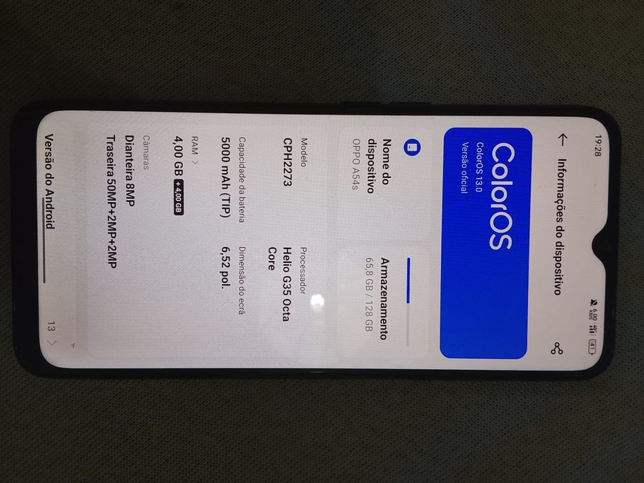 OPPO á54s para despachar urgentemente
