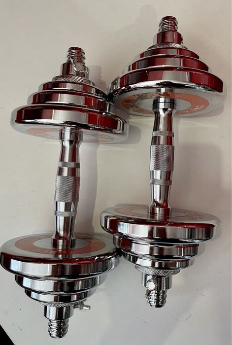 Розбірні гантелі (хром) 20 кг New Home Chrom оригінал